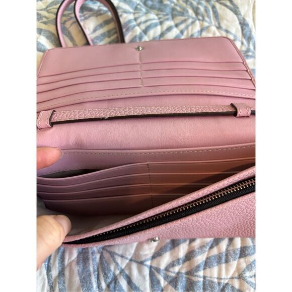 Marc Jacobs Gotham Crossbody Wallet on Strap Bag Leather  Pink Fleur, $398 - Picture 5 of 10